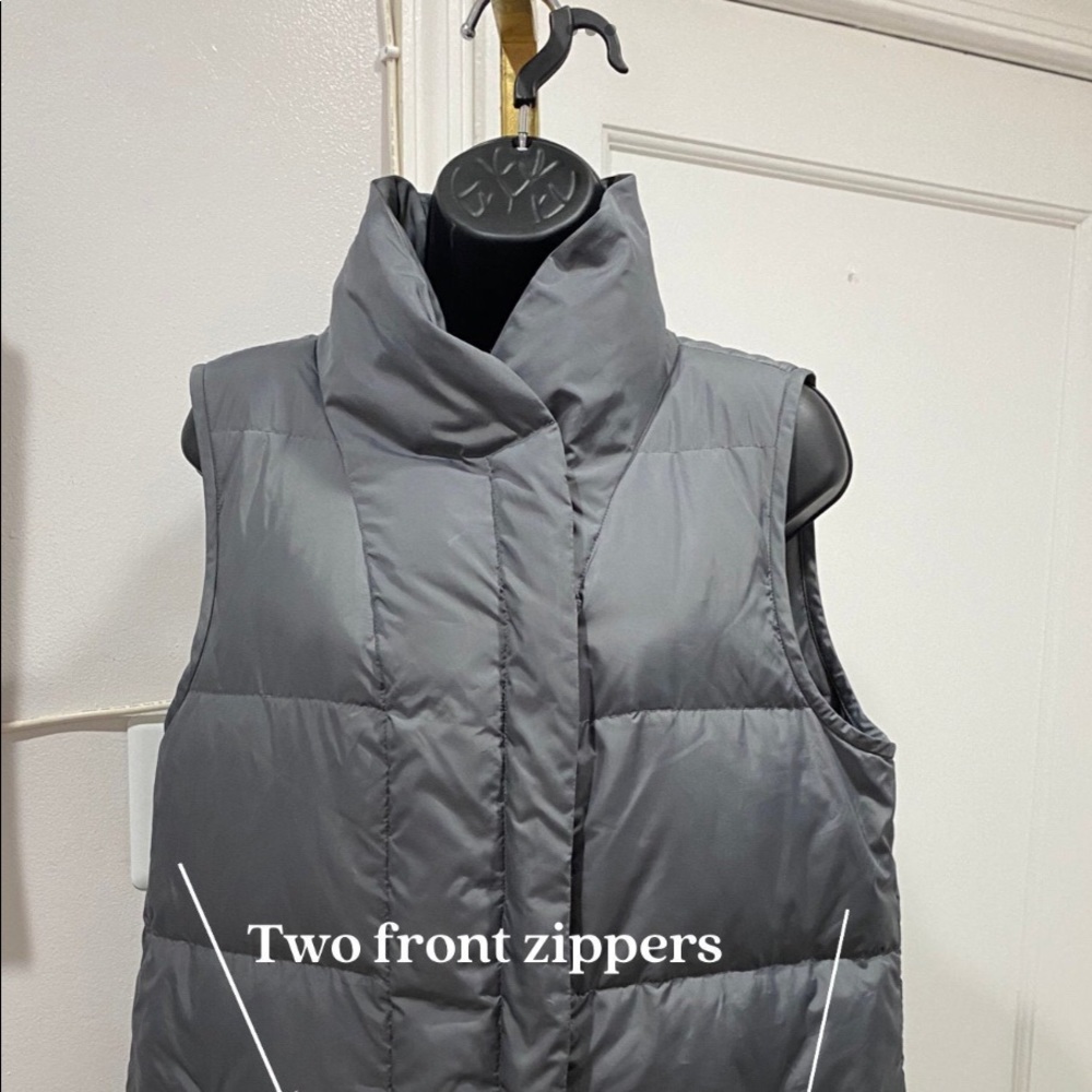 $448 Lafayette 148 Adora Gray Down Vest